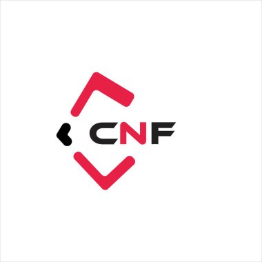 CNF 'in yaratıcı minimalist harf logosu. CNF eşsiz vektör baş harfleri alfabe harf logosu tasarımı