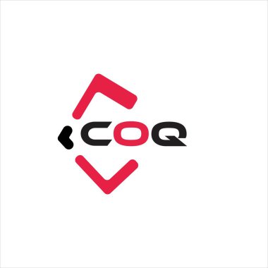 COQ yaratıcı minimalist harf logosu. COQ eşsiz vektör baş harfleri alfabe harf logosu tasarımı