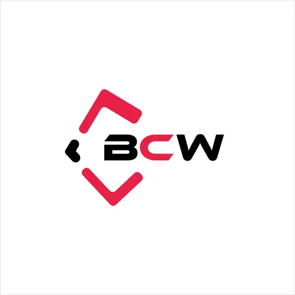 BCW yaratıcı minimalist harf logosu. BCW eşsiz vektör baş harfleri alfabe harfi logo tasarımı