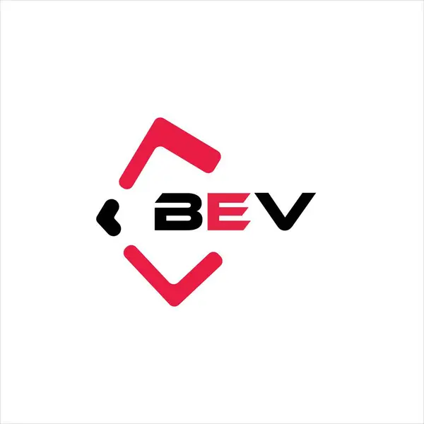BEV yaratıcı minimalist harf logosu. BEV eşsiz vektör baş harfleri alfabe harf logosu tasarımı