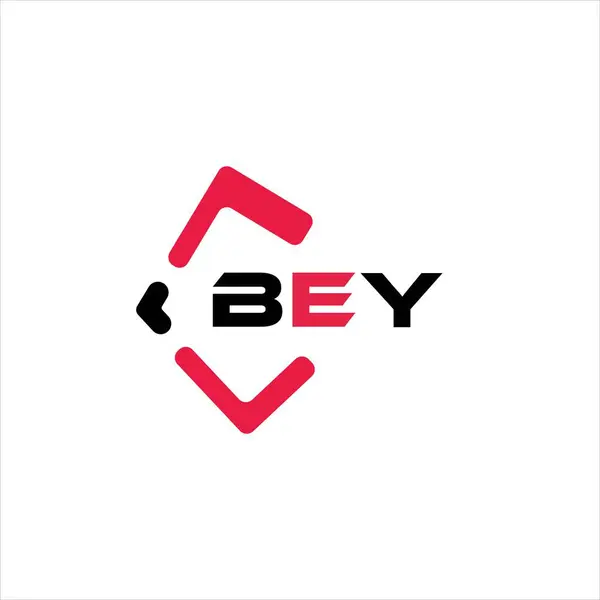 Yaratıcı minimalist harf logosu. BEY benzersiz vektör baş harfleri alfabe harf logosu tasarımı