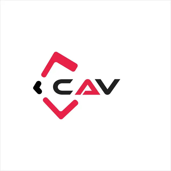 CAV yaratıcı minimalist harf logosu. CAV benzersiz vektör baş harfleri alfabe harfi logo tasarımı