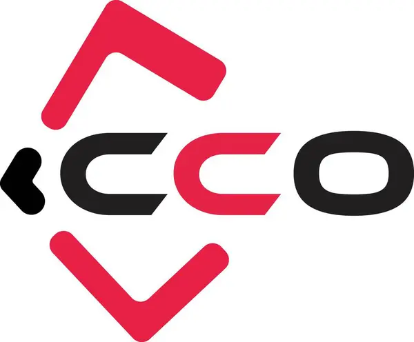 CCO yaratıcı minimalist harf logosu. CCO eşsiz vektör baş harfleri alfabe harf logosu tasarımı