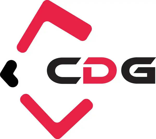 CDG yaratıcı minimalist harf logosu. CDG eşsiz vektör baş harfleri alfabe harfi logo tasarımı