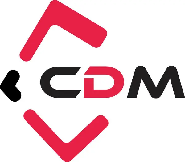 CDM yaratıcı minimalist harf logosu. CDM eşsiz vektör baş harfleri alfabe harf logosu tasarımı