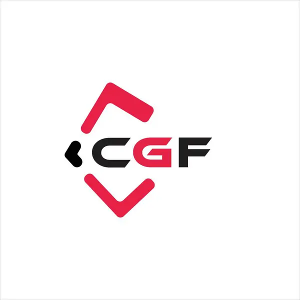 CGF yaratıcı minimalist harf logosu. CGF benzersiz vektör baş harfleri harf logosu tasarımı