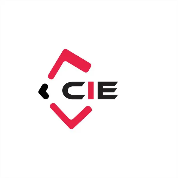 Yaratıcı minimalist harf logosu. CIE benzersiz vektör baş harfleri alfabe harf logosu tasarımı