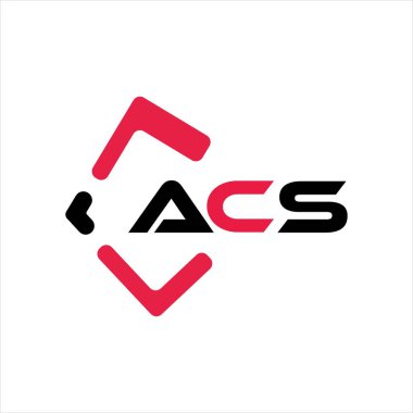 ACS yaratıcı minimalist harf logosu. ACS benzersiz vektör baş harfleri alfabe harfi logo tasarımı