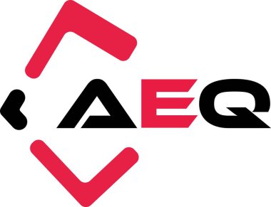 Yaratıcı minimalist harf logosu. AEQ benzersiz vektör baş harfleri harf logosu tasarımı