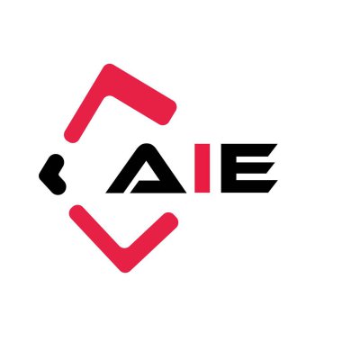 AIE yaratıcı minimalist harf logosu. AIE benzersiz vektör baş harfleri harf logosu tasarımı