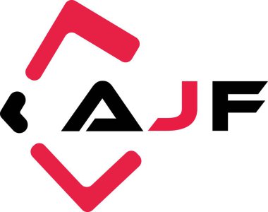 AJF yaratıcı minimalist harf logosu. AJF benzersiz vektör baş harfleri harf logosu tasarımı