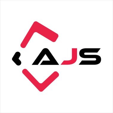 AJS 'nin yaratıcı minimalist harf logosu. AJS benzersiz vektör baş harfleri harf logosu tasarımı