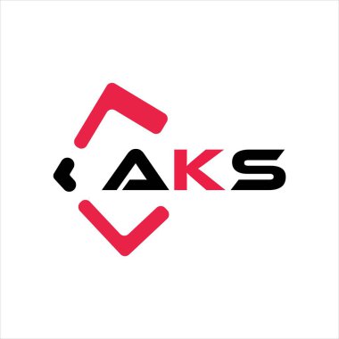 AKS yaratıcı minimalist harf logosu. AKS benzersiz vektör baş harfleri alfabe harf logosu tasarımı