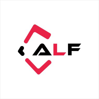 ALF yaratıcı minimalist harf logosu. ALF benzersiz vektör baş harfleri alfabe harfi logo tasarımı