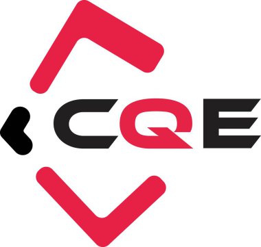 CQE yaratıcı minimalist harf logosu. CQE benzersiz vektör baş harfleri harf logosu tasarımı