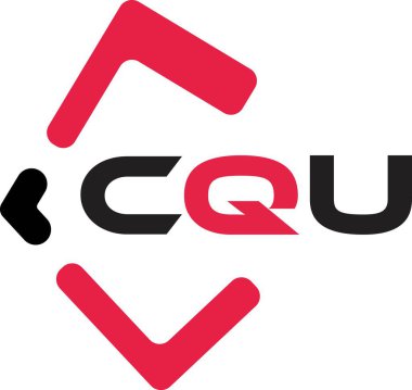 CQU yaratıcı minimalist harf logosu. CQU benzersiz vektör baş harfleri harf logosu tasarımı