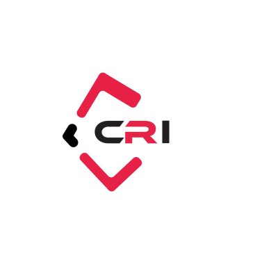 CRI yaratıcı minimalist harf logosu. CRI benzersiz vektör baş harfleri harf logosu tasarımı