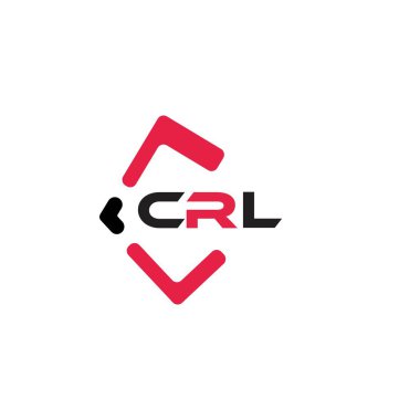 CRL yaratıcı minimalist harf logosu. CRL benzersiz vektör baş harfleri harf logosu tasarımı