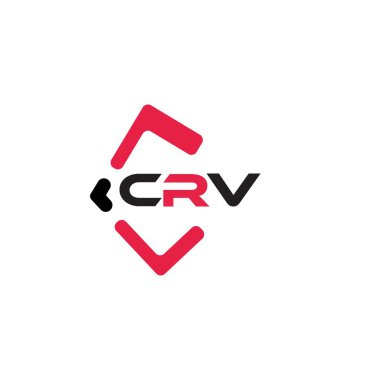 CRV yaratıcı minimalist harf logosu. CRV benzersiz vektör baş harfleri harf logosu tasarımı