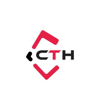 CTH yaratıcı minimalist harf logosu. CTH benzersiz vektör baş harfleri harf logosu tasarımı
