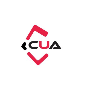CUA yaratıcı minimalist harf logosu. CUA benzersiz vektör baş harfleri harf logosu tasarımı