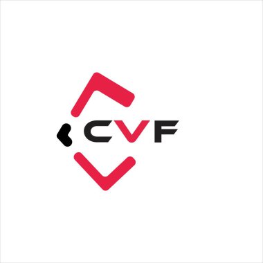 CVF yaratıcı minimalist harf logosu. CVF eşsiz vektör baş harfleri alfabe harfi logo tasarımı