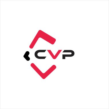 CVP yaratıcı minimalist harf logosu. CVP benzersiz vektör baş harfleri harf logosu tasarımı