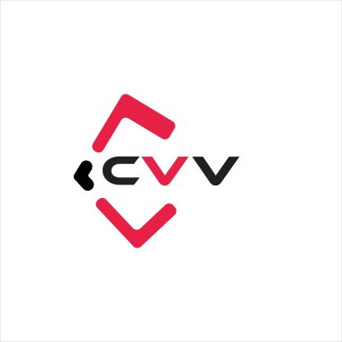 CVV yaratıcı minimalist harf logosu. CVV benzersiz vektör baş harfleri harf logosu tasarımı
