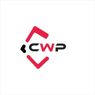 CWP yaratıcı minimalist harf logosu. CWP benzersiz vektör baş harfleri harf logosu tasarımı