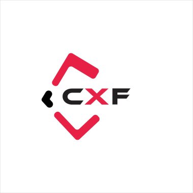 CXF yaratıcı minimalist harf logosu. CXF benzersiz vektör baş harfleri harf logosu tasarımı