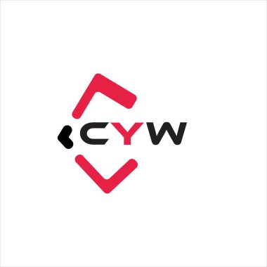 CYW yaratıcı minimalist harf logosu. CYW benzersiz vektör baş harfleri harf logosu tasarımı