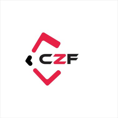 CZF yaratıcı minimalist harf logosu. CZF benzersiz vektör baş harfleri harf logosu tasarımı