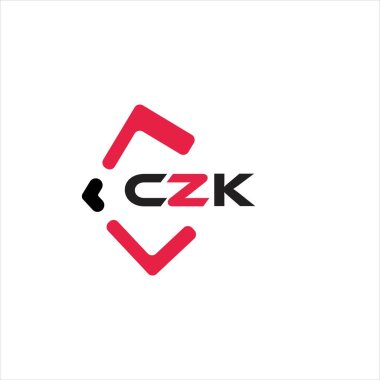 CZK yaratıcı minimalist harf logosu. CZK benzersiz vektör baş harfleri harf logosu tasarımı