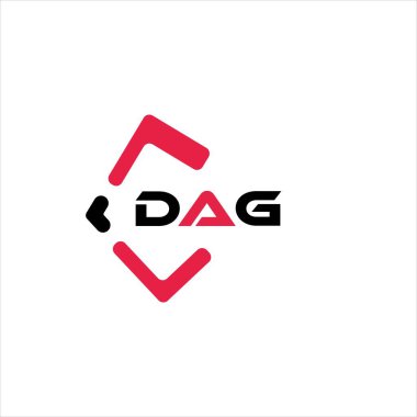 DAG yaratıcı minimalist harf logosu. DAG benzersiz vektör baş harfleri alfabe harfi logo tasarımı