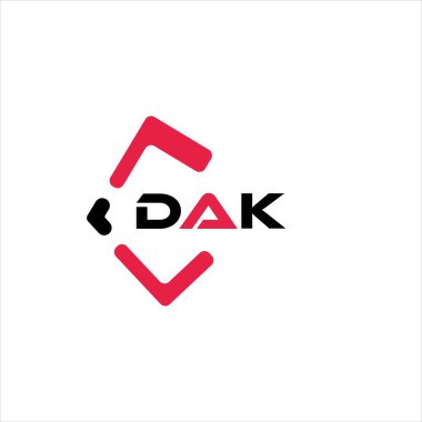 DAK yaratıcı minimalist harf logosu. DAK benzersiz vektör baş harfleri harf logosu tasarımı