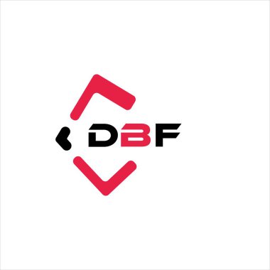 DBF yaratıcı minimalist harf logosu. DBF benzersiz vektör baş harfleri harf logosu tasarımı