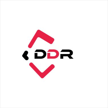 DDR yaratıcı minimalist harf logosu. DDR benzersiz vektör baş harfleri harf logosu tasarımı