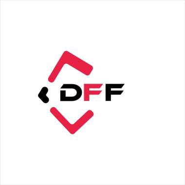 DFF yaratıcı minimalist harf logosu. DFF benzersiz vektör baş harfleri harf logosu tasarımı