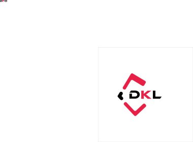 DKL yaratıcı minimalist harf logosu. DKL benzersiz vektör baş harfleri harf logosu tasarımı