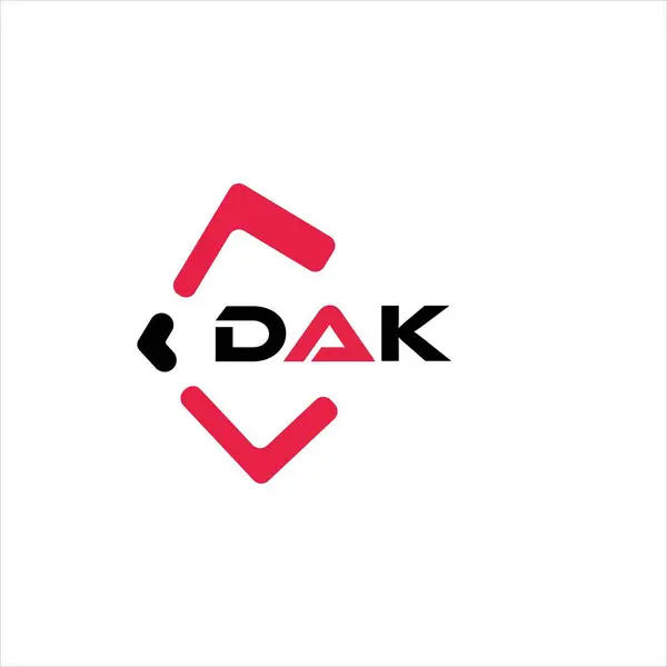 DAK yaratıcı minimalist harf logosu. DAK benzersiz vektör baş harfleri harf logosu tasarımı