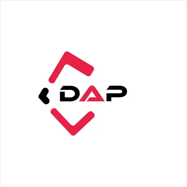 DAP yaratıcı minimalist harf logosu. DAP eşsiz vektör baş harfleri alfabe harf logosu tasarımı