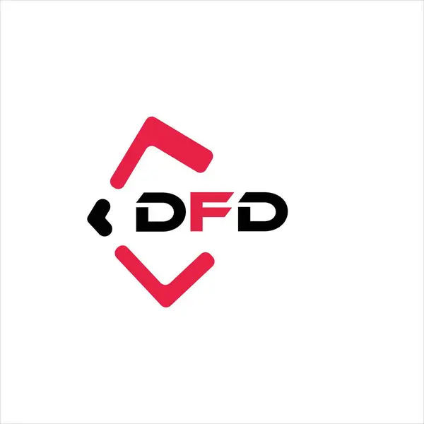 DFD yaratıcı minimalist harf logosu. DFD benzersiz vektör baş harfleri harf logosu tasarımı