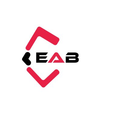 EAB yaratıcı minimalist harf logosu. EAB benzersiz vektör baş harfleri harf logosu tasarımı