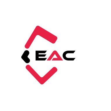 EAC yaratıcı minimalist harf logosu. EAC benzersiz vektör baş harfleri harf logosu tasarımı