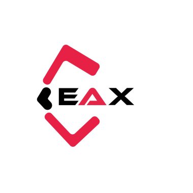 EAX yaratıcı minimalist harf logosu. EAX benzersiz vektör baş harfleri harf logosu tasarımı