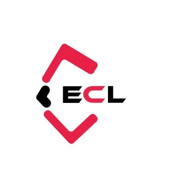 ECL yaratıcı minimalist harf logosu. ECL benzersiz vektör baş harfleri harf logosu tasarımı