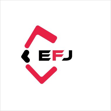EFJ yaratıcı minimalist harf logosu. EFJ benzersiz vektör baş harfleri harf logosu tasarımı