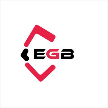 EGB yaratıcı minimalist harf logosu. EGB benzersiz vektör baş harfleri harf logosu tasarımı