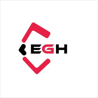 EGH yaratıcı minimalist harf logosu. EGH benzersiz vektör baş harfleri alfabe harfi logo tasarımı