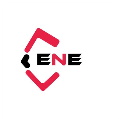 ENE yaratıcı minimalist harf logosu. ENE eşsiz vektör baş harfleri alfabe harf logosu tasarımı